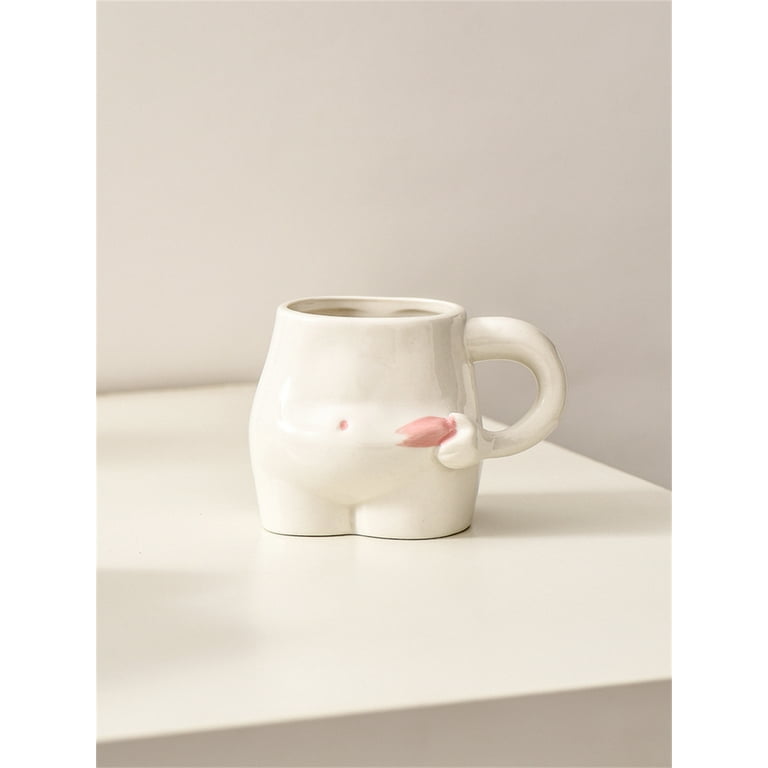 Fat Belly Ceramic Mug Cute Coffee Cup Pinch Belly Cup Funny