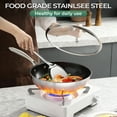 thumbnail image 7 of Walchoice Kitchen Utensils Set, 4 PCS Stainless Steel Cooking Tools, Metal Kitchen Tools Set with Ladle Skimmer Solid Turner Slotted Turner, Heat Resistant & Dishwasher Safe, 7 of 7