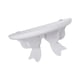 thumbnail image 5 of Soporte para estante de pared, soporte para estantería, soporte resistente para decoración de pared, soporte para maceta de madera Blanco, 5 of 9