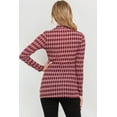 thumbnail image 3 of Diamond Print Mock Neck Maternity Top, 3 of 3