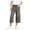 Grey, variant on Kids Unisex Elastic Waist Cropped Denim Pants Boys Girls Casual Loose Fit Capri Jeans for School 5-15Y