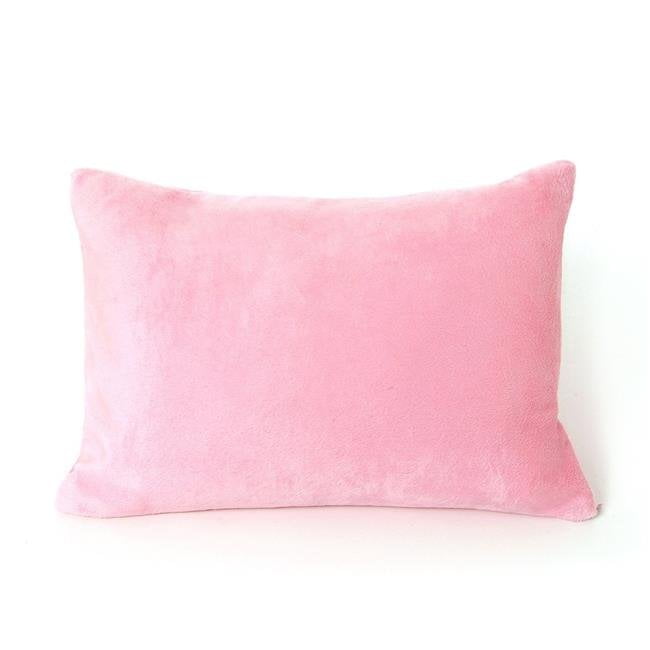 Minky Pillows for Girls Bedroom Decor 13 Set of 2 Snuggle Stuffs Pastel Pink & White Flower Throw Pillows