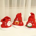 thumbnail image 3 of Kearding Sombrero de Navidad Suministros para fiestas Encantador Festival tradicional Tocados Adultos Niños Año Nuevo Navidad Santa Caps Adorno de Kits de decoración para fiestas Papá Noel Kearding HA069652-01, 3 of 6