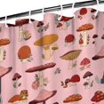 thumbnail image 3 of Colorful Mushroom Floral Pink Pattern Shower Curtain 36"x72" ,Bathroom Decorative Shower Curtains Set with 12 Hooks,Modern Waterproof Washable Shower Curtain, 3 of 6