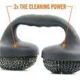 thumbnail image 2 of Yukon Glory Stainless Steel Double Pad Grill Brush Dual-Sided BBQ Grill Grate Cleaner, 2 of 9