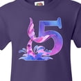 thumbnail image 4 of Inktastic 5th Birthday Mermaid Tail Youth T-Shirt, 4 of 5
