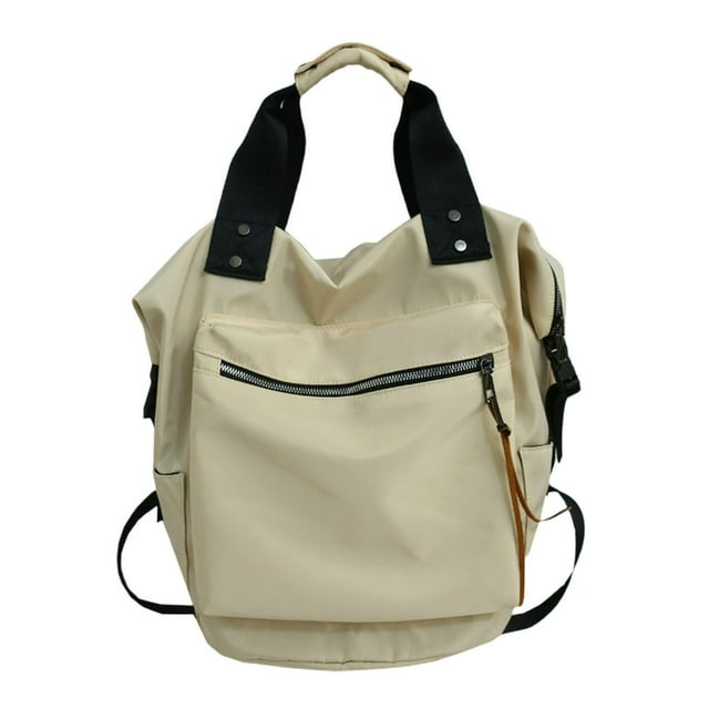 Schoolbag High Capacity Waterproof Backpack Portable Handle Zipper Closure Knapsack Two-way Carry Great Load Bearing Bag