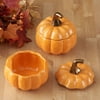 Better Homes & Gardens 2-Piece Orange Pumpkin Soup Bowl Set with Lids