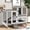 40.6''L Mocha, variant on Aivituvin Rabbit Cage Indoor Outdoor Bunny Hutch on Wheels, 2 Story Wood Guinea Pig Cages with 2 Deeper Pull Out Trays (Black & White)
