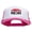 Pink White, variant on Gymnastics Mom Embroidered Foam Panel Mesh Snapback - Maroon White OSFM