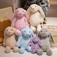 thumbnail image 3 of NOUGFVZP Easter Bunny Toys Bunny Stuffed Animal - 9.8" Soft Bunny Plush Toys Easter Basket Stuffers Rabbit Toy Huggable Pillow - Stuffed Bunny Easter Decorations Birthday Gifts for Kids (Blush Pink), 3 of 8