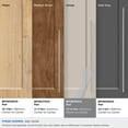thumbnail image 4 of Amerock Bar Pulls 25-3/16 inch (640mm) Center-to-Center Satin Nickel Cabinet Pull, 4 of 8