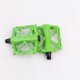 thumbnail image 1 of Pedales de aluminio, 1 par de pedales de aluminio duraderos, plataforma plana antideslizante, pedal de bicicleta MTB para bicicleta de montaña y carretera(verde), 1 of 5