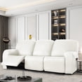 thumbnail image 3 of Housse de Fauteuil Inclinable en Cuir PU 2024, 4 Pcs, Imperméable, Extensible, Housse de Fauteuil Inclinable/canapé, Protège-Meubles avec Poches, 1 Place/noir, 3 of 11