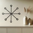 thumbnail image 4 of LaModaHome Modern Geometric Metal Wall Art, Abstract Decor, Contemporary Iron Sculpture, Home Accent, Office Artwork, Unique Living Room HangingsHome Decoration Gift -27.6"x27.6"/70x70cm, 4 of 5
