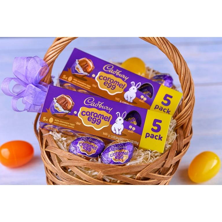 Cadbury Caramel Egg Milk Chocolate Caramel Easter Candy Pack 1.2
