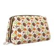 thumbnail image 2 of Gaeub Holiday Thanksgiving Turkey Printed Travel Cosmetic Bag,Makeup Bag, Large Capacity Toiletry Bag for Women, Portable Pouch Make Up Organizer with Zipper and Divider, 2 of 8