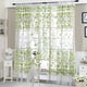 thumbnail image 3 of Cortina de peonía para sala de estar dormitorio puerta de casa ventana verde 4 unidades Hugtrwg  Para estrenar, 3 of 5