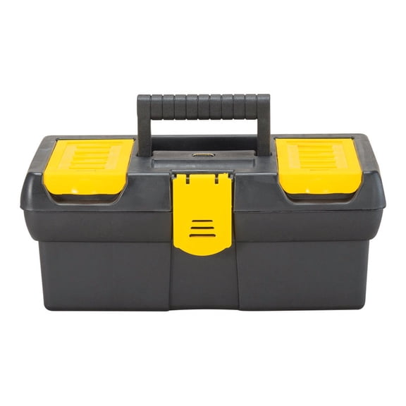 Stanley 12.5" Polypropylene Tool Box 7" W x 5.1" H Black/Yellow