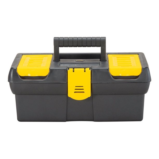 Stanley 12.5" Polypropylene Tool Box 7" W x 5.1" H Black/Yellow