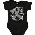thumbnail image 3 of Inktastic Love, Care, Cure Parkinson's Awareness with Gray Ribbon Boys or Girls Baby Bodysuit, 3 of 5