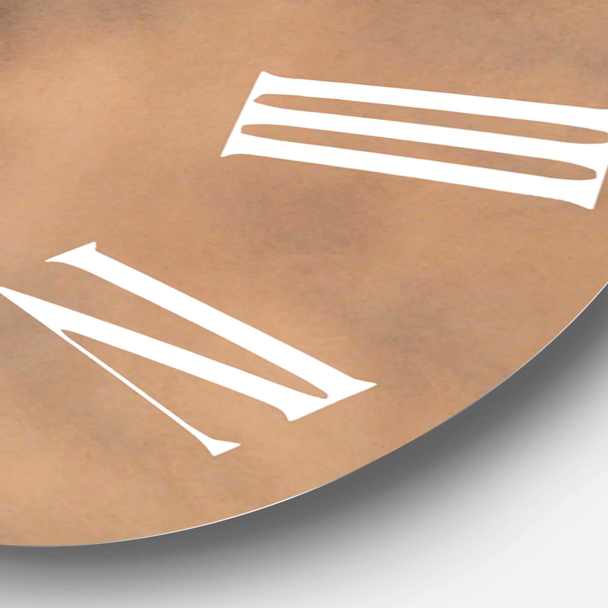 Designart 1 in Quartz Farmhouse Wall Clock