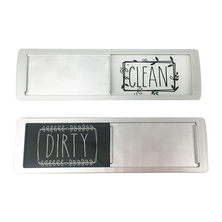 

huntermoon Diy Double-Sided Magnetic Refrigerator Stickers Dishwasher Stickers Magnetic Suction Front And Back Refrigerator Stickers Clean Dirty Signs