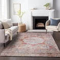 thumbnail image 5 of HomeRoots 655716 10 x 14 ft. Red, Ivory & Orange Oriental Washable Machine Made Rectangle Area Rug with UV Protection, 5 of 8