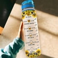 thumbnail image 4 of Personalized Sunflowers 32oz 1Liter Motivational Water Bottle, Customized Name Tracking Sunflower Water Bottle With Time Marker, Gifts For Women Sunflowers Lovers On Birthday, 4 of 5
