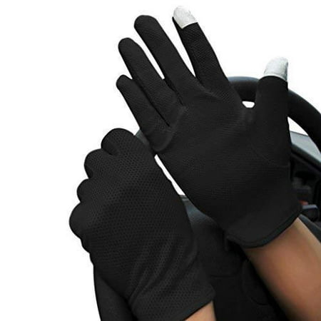 Summer Driving Gloves Women Sunscreen Half Finger Fingerless Gloves Breathable Summer UV Protection Cycling Gloves GYM Fitness Workout Motorcycling Cotton Antislip