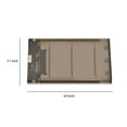 thumbnail image 2 of VONKY 2.5 Inch SATA to USB HDD Solid State Disk Enclosure Home Office Desktop PC ABS Plastic Hard Drive Case Computer Accessories Transparent, 2 of 7