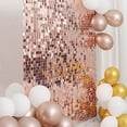 thumbnail image 7 of BalsaCircle 10 Panels Blush 12x12" Square Payette Sequin Wall Backdrop Party Wedding Decorations, 7 of 7
