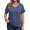 1 Navy, variant on WellSize 3/4 Sleeve Womens Plus Size Tops V Neck Trendy Tunic Fall Blouses Curved Hem Casual Shirts