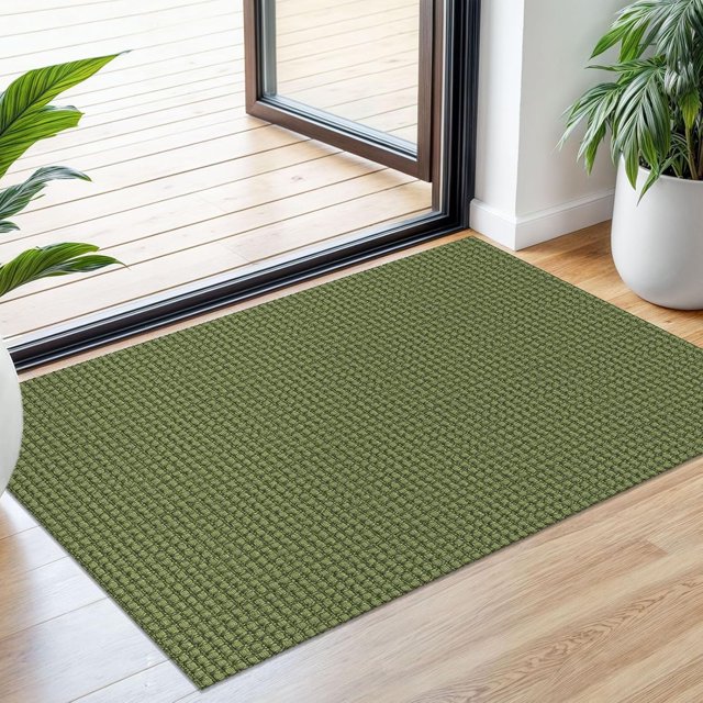 Braided Area Rug x Ft Washable Rugs for Entryway Throw Rugs Rubber Backed Boho Door Mat Indoor Entrance Cotton Kitchen Rugs Woven Front Door Rug for Foyer Living Room Tan/