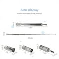 thumbnail image 2 of FM Radio Antenna Replacement Telescopic Screw F Type Male Plug Connector Adapter for AV Stereo Receiver Home Amplifier, 2 of 5