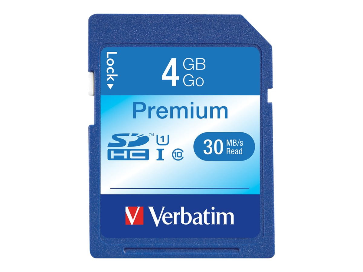 Verbatim - Flash memory card - 4 GB - Class 10 - SDHC - for P/N: 97705, 97706, 97709