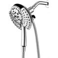 thumbnail image 1 of High Pressure Dual Shower Head with Handheld & Rainfall Modes - 59" Rotatable Stainless Steel Hose for INAVAMZ, 1 of 5