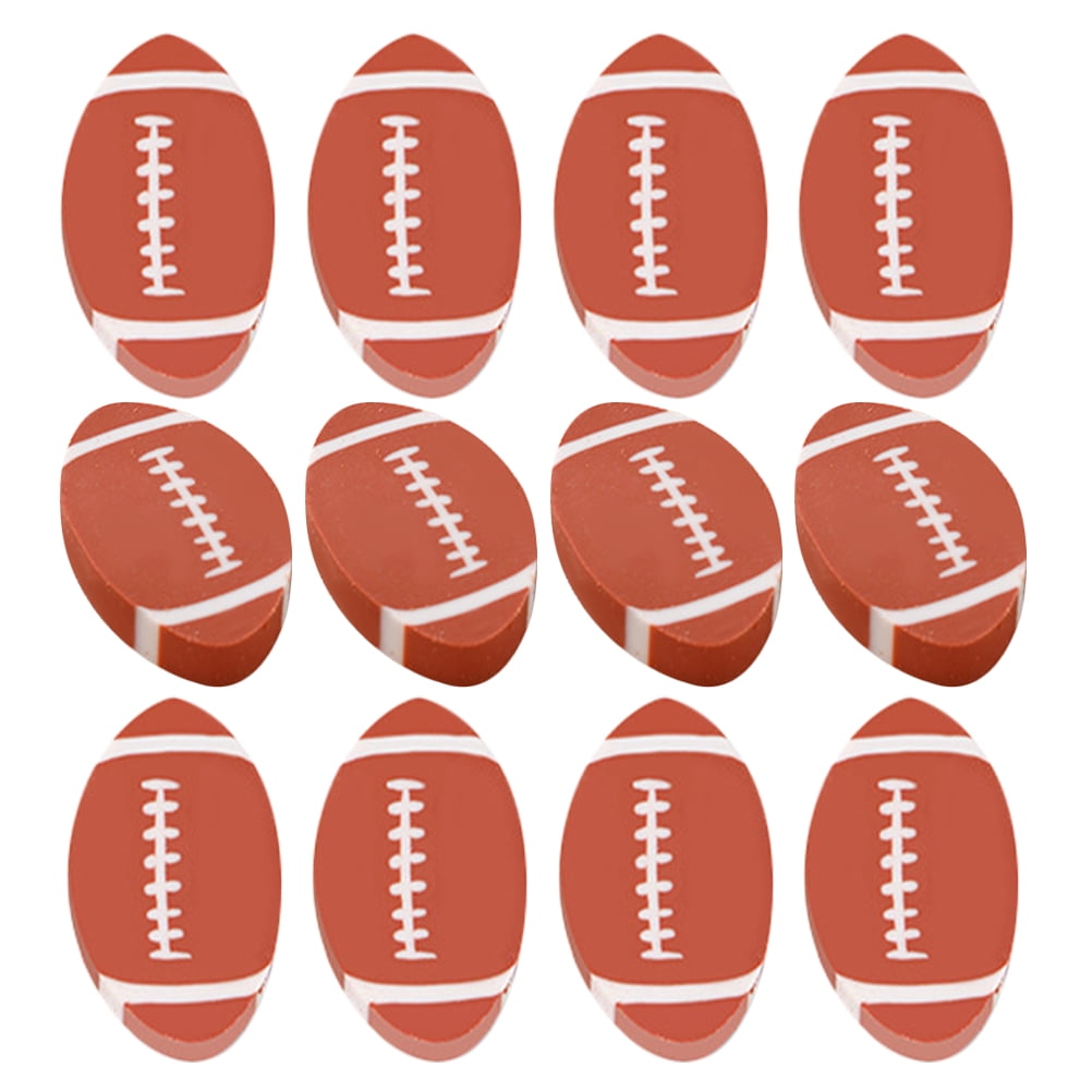 MLINS 200 pcs  Delicate Erasers Portable Rugby Erasers Creative Pencil Erasers Stationery Accessory