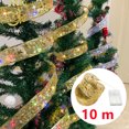 thumbnail image 2 of Aswesaw Decoración de árbol de Navidad 10 m LED cinta de luces de hadas Cadenas de cinta navideña con LED Navidad Año Nuevo 2023 Decoración del hogar, 2 of 5