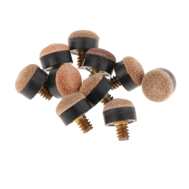 tamizeot 10 Pcs Vis de Queue de Billard Réparation Queue de Billard Durable Piscine 11MM sur Pointes Marron 11MM