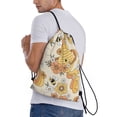 thumbnail image 3 of Bingfone Groovy Floral Drawstrings Backpacks Bags For Men Women Gym Drawstrings Bag, 3 of 9
