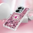 thumbnail image 5 of Funda para Xiaomi POCO M6 Pro 4G con Brillo Líquido Flotante, Purpurina, Parachoques y Anillo Giratorio Soporte, 5 of 5