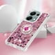 thumbnail image 5 of Funda para Xiaomi POCO M6 Pro 4G con Brillo Líquido Flotante, Purpurina, Parachoques y Anillo Giratorio Soporte, 5 of 5