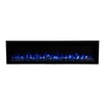 thumbnail image 6 of Modern Ember Highmark 100" W x 18.1" H x 6.3" D Built-in Linear Electric Fireplace - Black, 6 of 11