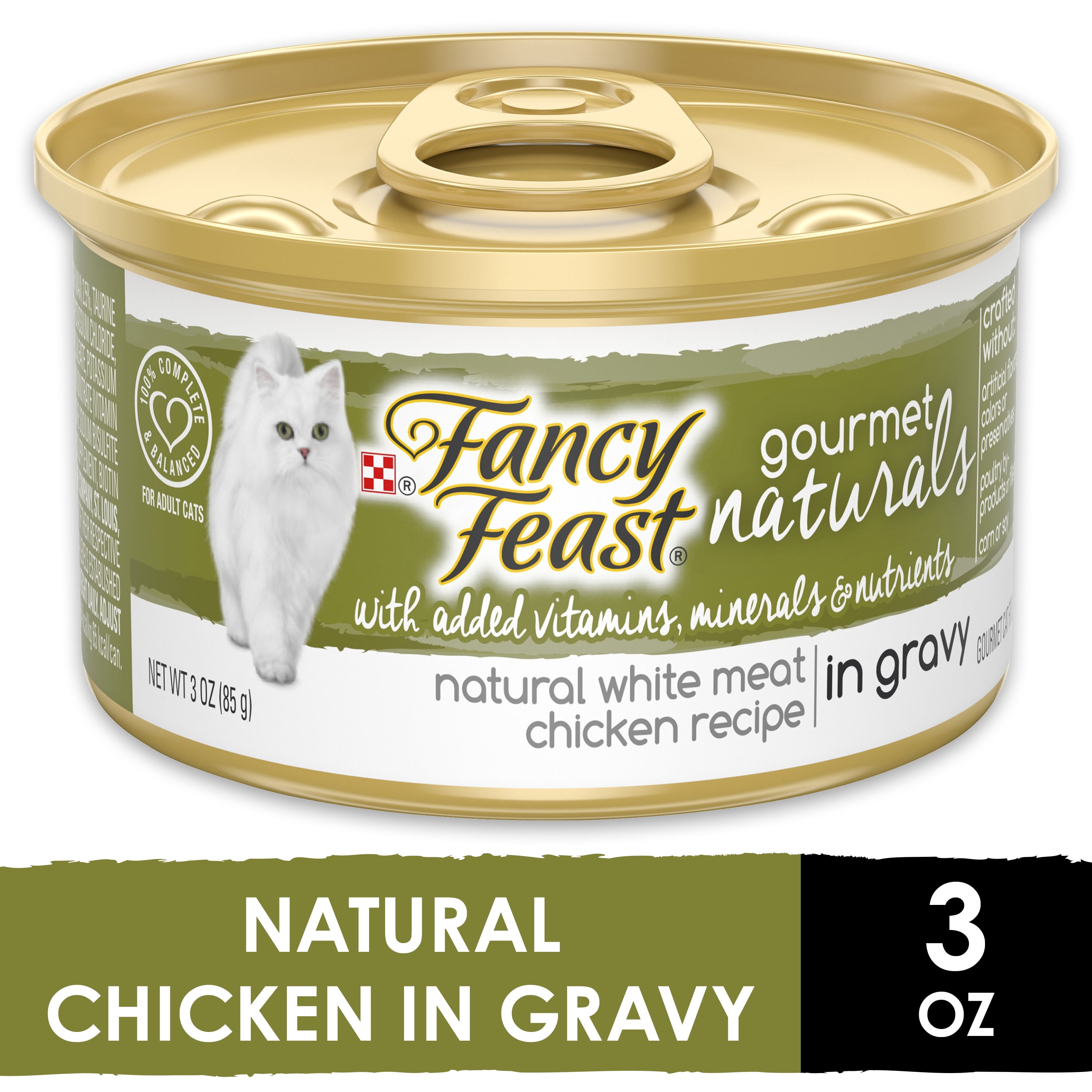 Fancy Feast Natural Wet Cat Food, Gourmet Naturals White Meat Chicken