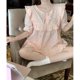 thumbnail image 3 of Pijama de verano para niñas, estilo princesa, dulce y cómodo, bonito traje de manga corta, ropa para el hogar, 3 of 5