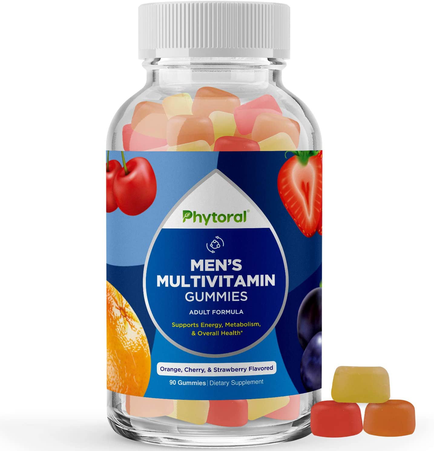 Natural Multivitamin for Men Gummies with Zinc - Men’s Multivitamin ...