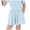 Blue, variant on Women Pleated Ice Silk Sports Shorts Elastic High Waist Side Pocket Tennis Quick-drying Casual Summer Skort Blue 5-6 Years