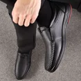 thumbnail image 3 of Mens Casual Leather Shoes Business Slip-on Shoes Comfort Fashion Driving Shoes for Male, 3 of 7