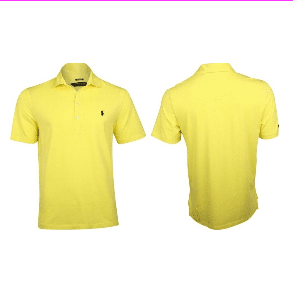 mens yellow golf shirt